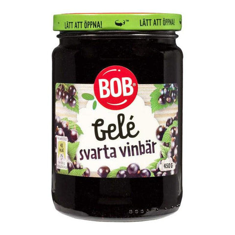 BOB Svartvinbärsgelé - Blackcurrant Jelly 450 g-Swedishness