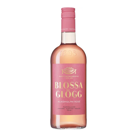 Blossa Glögg Alkoholfri Rose - Mulled Wine, Non Alcoholic Rose 75cl-Swedishness