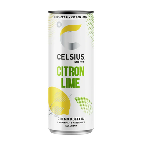 Celsius Energidryck Citron Lime - Energy Drink Lemon Lime 35,5cl-Swedishness