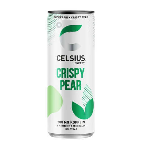 Celsius Energidryck Crispy Pear - Energy Drink Crispy Pear 35,5cl-Swedishness