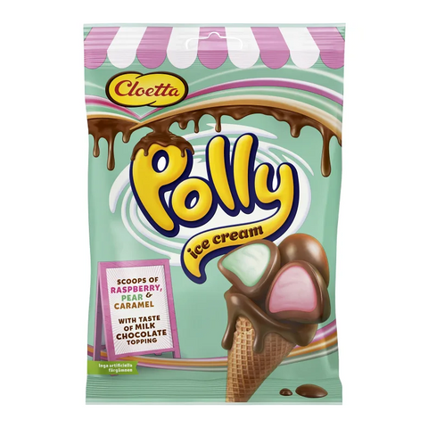 Cloetta Polly Ice cream - Chocolate Covered Chewy 150 g-Swedishness