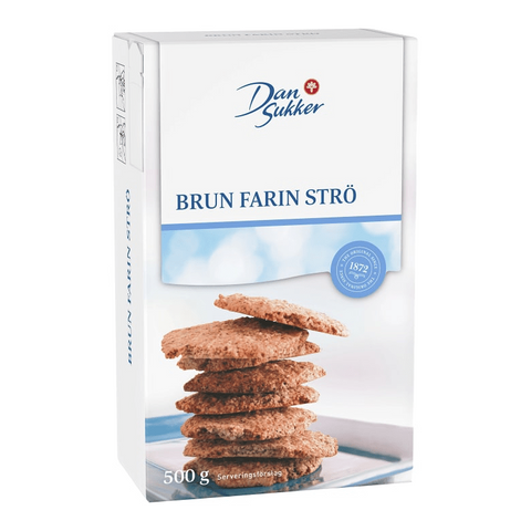 Dansukker Brun Farin Strö - Brown Sugar with Cane Syrup 500 g-Swedishness