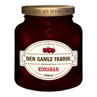 Den Gamle Fabrik Körsbärs Marmelad - Cherry Marmelade 380g-Swedishness