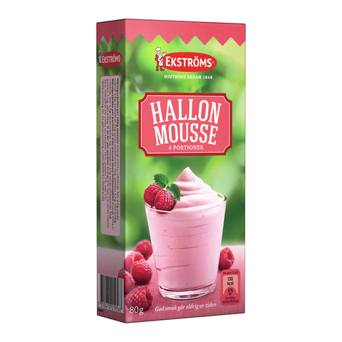 Ekströms Hallonmousse - Raspberry Mousse 4 portions-Swedishness