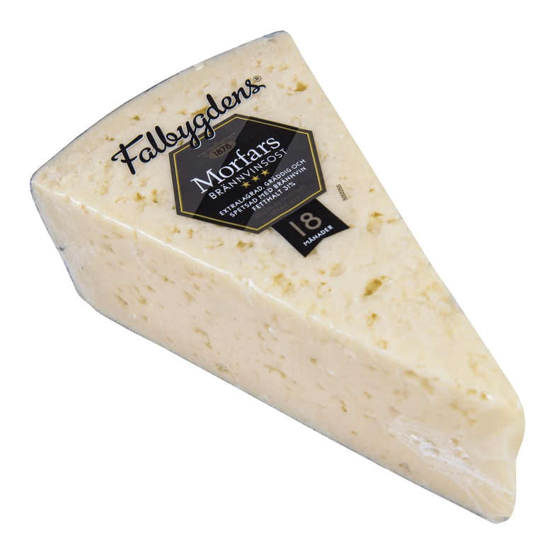 Falbygdens Morfars Brännvinsost 31% - Grand Dads Extra Strong Brandy Cheese 500g-Swedishness