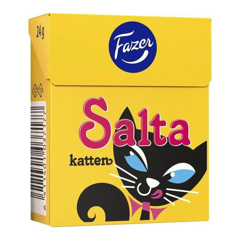 Fazer Salta Katten - Liquorice & Salmiakki Candy 24g-Swedishness