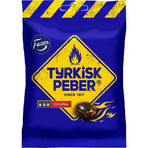 Fazer Tyrkisk Peppar Original - Hot Peppery Liquorice Candy 150g-Swedishness