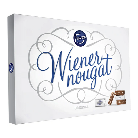 Fazer Wiener nougat - soft nougat with almonds, 210g-Swedishness