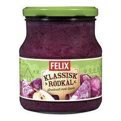 Felix Klassisk Rödkål - Red Pickled Cabbage 550g-Swedishness
