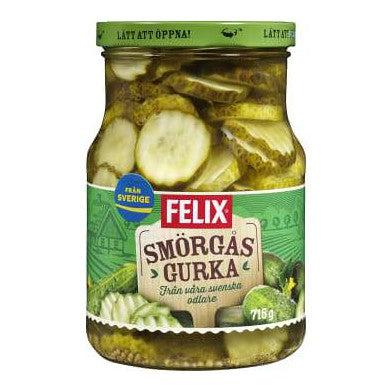 Felix Smörgåsgurka - Sweet Pickled Gherkins 715 g-Swedishness