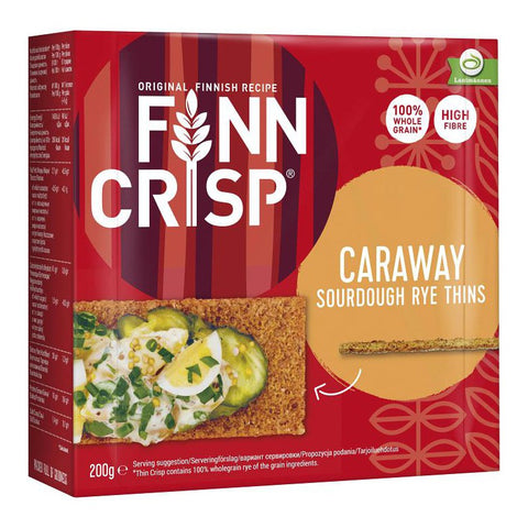 Finn Crisp Caraway - Sourdough Rye Thins 200g-Swedishness