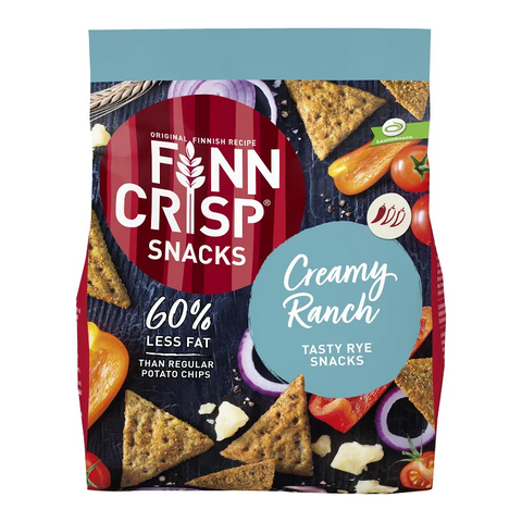 Finn Crisp rågsnacks creamy ranch - Rye snacks creamy ranch 150g-Swedishness