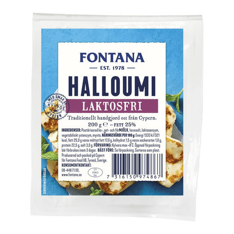 Fontana Halloumi Laktosfri - Halloumi Lactose-free 200g-Swedishness