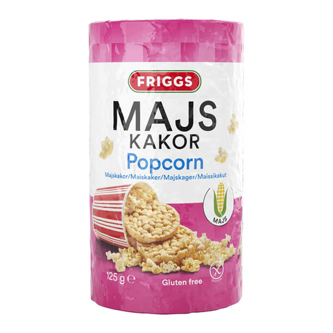 Friggs Majskakor Popcorn - Corncakes with Popcorn 125g-Swedishness