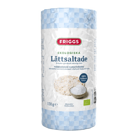 Friggs lättsaltade ekologiska riskakor - Rice cakes lightly salted organic 130g-Swedishness