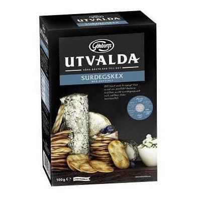 Göteborgs Utvalda Surdegskex med havssalt - Sourdough crackers with see salt 100 gr-Swedishness