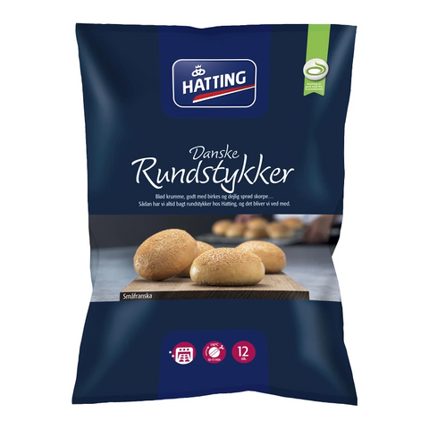 Hatting Danska Rundstycken fryst - Bread Rolls frozen 600g-Swedishness
