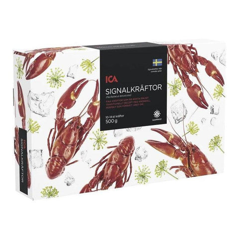 ICA Signalkräftor Frysta - Frozen Cooked Swedish Crayfish 500 gr-Swedishness