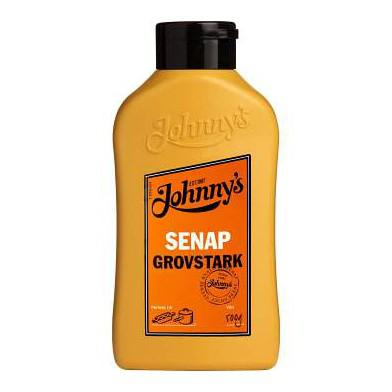 Johnnys Senap Grovstark - Grainy Hot Mustard 500g-Swedishness