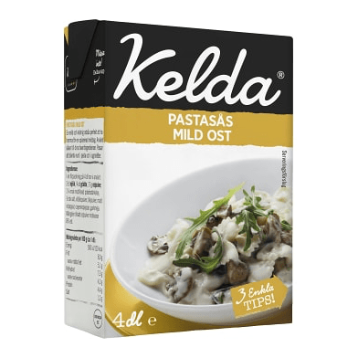 Kelda Pastasås Mild Ost - Pasta Sauce Mild Cheese 4dl-Swedishness