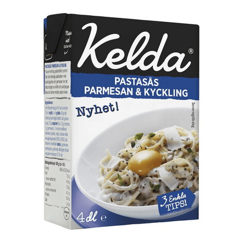 Kelda Pastasås Parmesan & Kyckling - Pasta Sauce Parmesan & Chicken 4dl-Swedishness