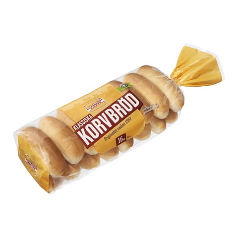 Korvbrödsbagarn Korvbröd - Hotdog buns 16pcs, 432g-Swedishness