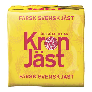 KronJäst jäst för Söta degar - Fresh Yeast for Sweet Doughs 50 g-Swedishness