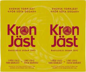 Kronjäst Torrjäst för Söta Degar - Dried Yeast 2x14g-Swedishness