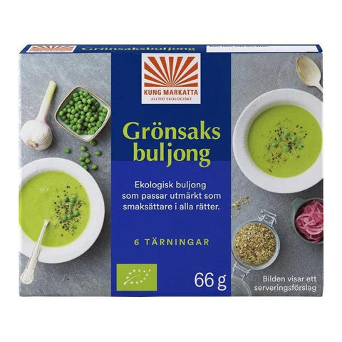 Kung Markatta Ekologisk Grönsaksbuljong - Organic Vegetable Stock Cubes 6p-Swedishness