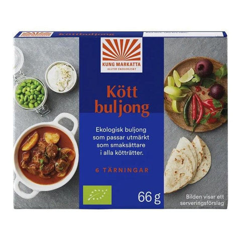 Kung Markatta Ekologisk Köttbuljong - Organic Meat Stock Cubes 6p-Swedishness