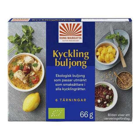 Kung Markatta Ekologisk Kycklingbuljong - Organic Chicken Stock Cubes 6p-Swedishness