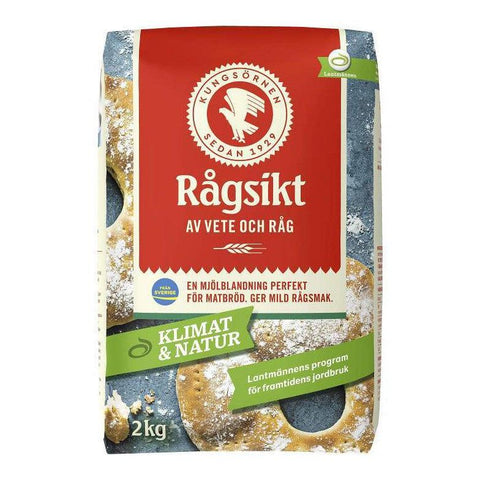 Kungsörnen Rågsikt av vete o råg - Flour from rye and wheat 2 kg-Swedishness
