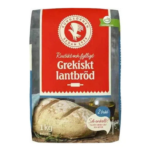 Kungsörnens Grekiskt Lantbröd Mix - Greek Bread Mix 1 kg-Swedishness