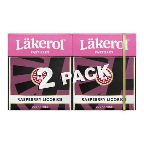 Läkerol Raspberry Licorice 2 pcs 50g-Swedishness