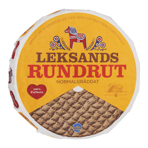 Leksands Rundrut Normalgräddat - Baked Crispbread 700g-Swedishness