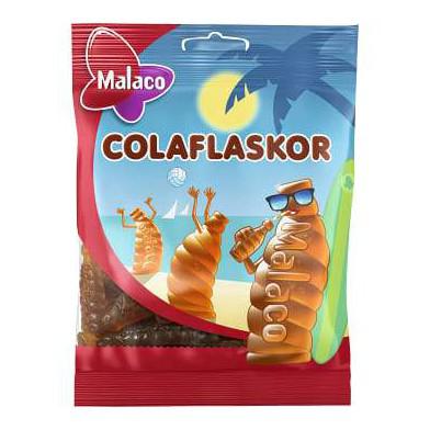 Malaco Colaflaskor - Cola flavoured candy 80 g-Swedishness
