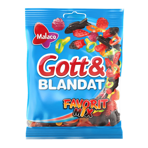 Malaco Gott & Blandat Favoritmix - Jelly Sweet Mix 190 g-Swedishness