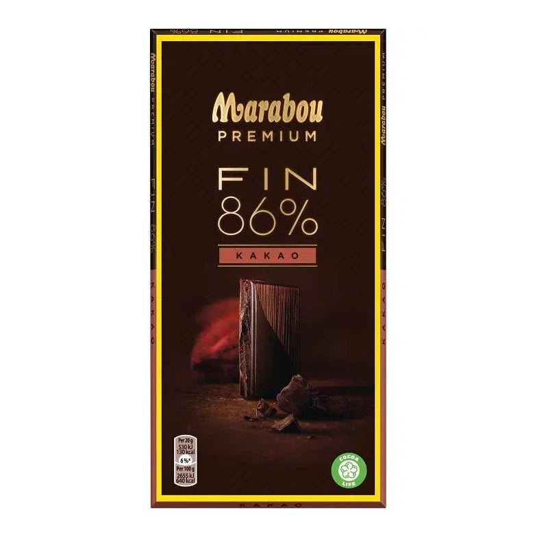 Marabou Chocolate - Premium 86% Cocoa Dark 100g-Swedishness