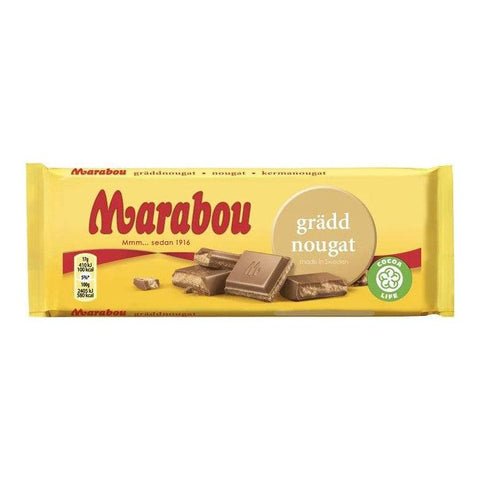 Marabou Gräddnougat - Chocolate Bar 100 g-Swedishness