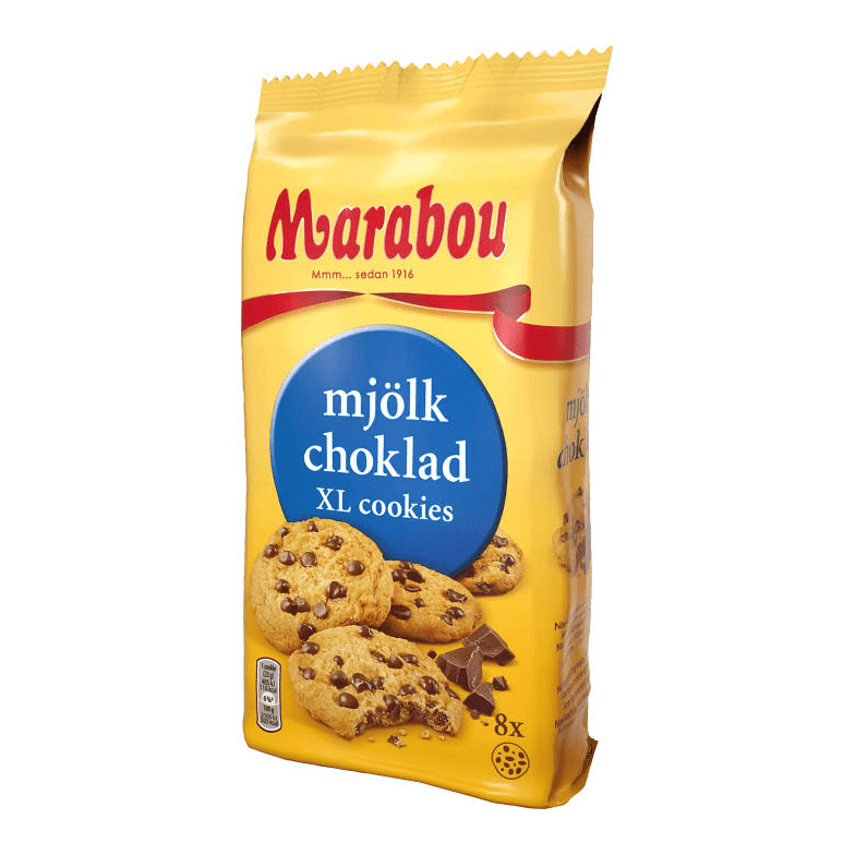 Marabou Mjölkchoklad XL Cookies - Milk-chocolate XL Cookies 184g-Swedishness