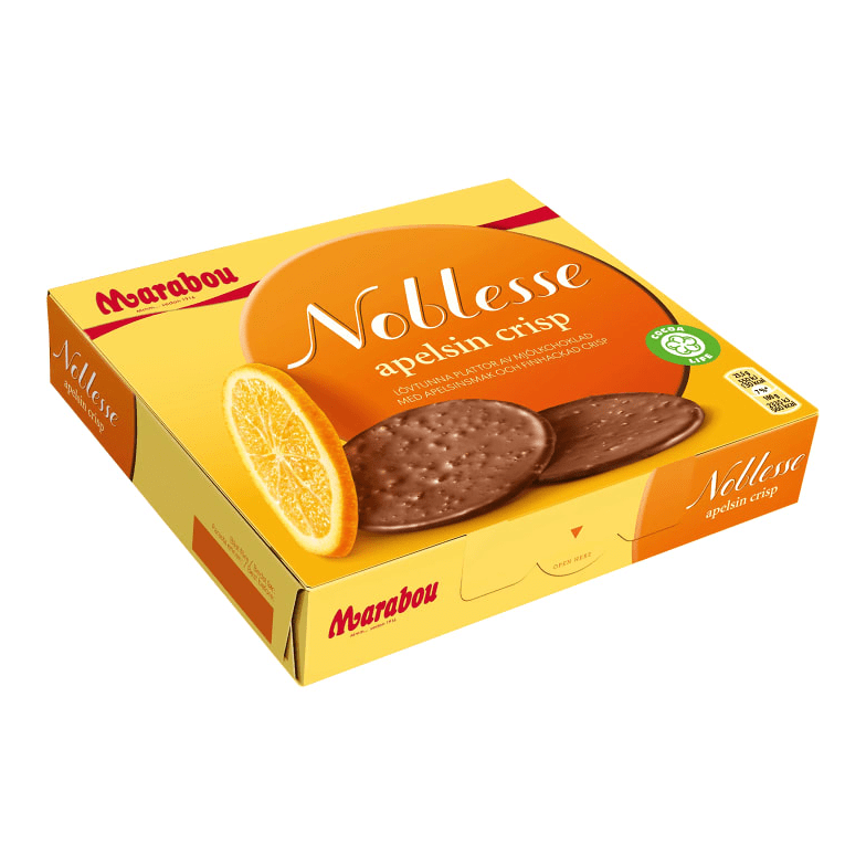 Marabou Noblesse Apelsin Crisp - Milk Chocolate with Orange Crisp 150g-Swedishness