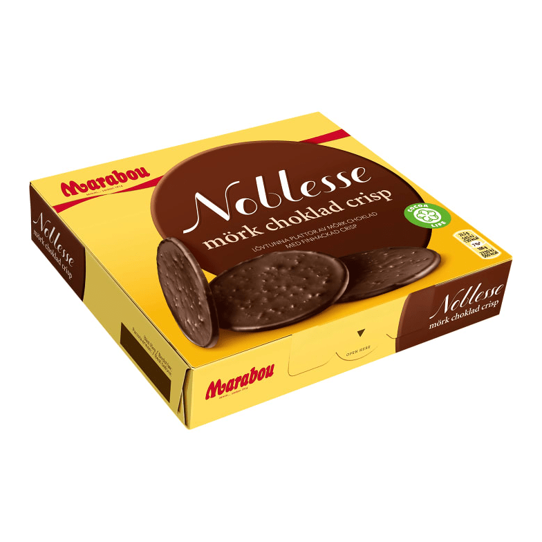 Marabou Noblesse Mörk Choklad Crisp - Dark Chocolate Crisp 150g-Swedishness