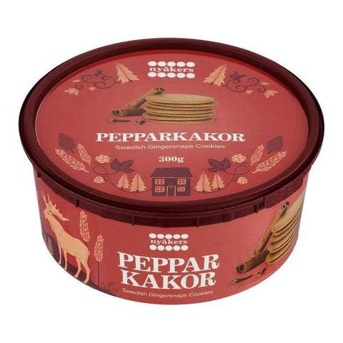 Nyåkers Pepparkakor - Ginger Thins 300 g-Swedishness