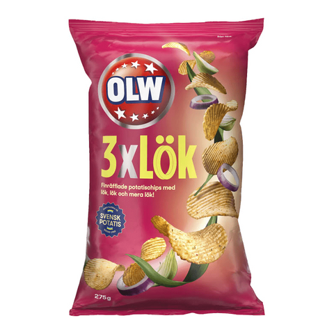 OLW 3*LÖK - 3* Onion Crisps 275 g-Swedishness
