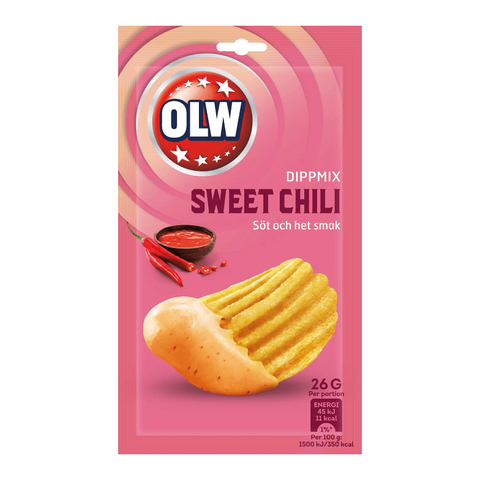 OLW Dippmix Sweet Chili - Dip Mix 26g-Swedishness