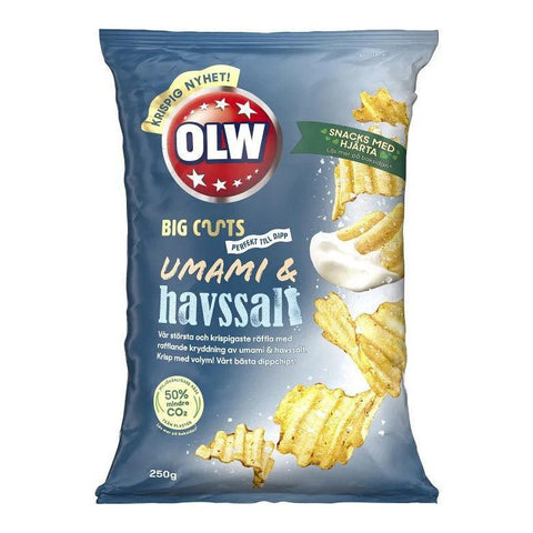 OLW Umami & Havsalt - Umami & Sea Salt Crisps 250 g-Swedishness