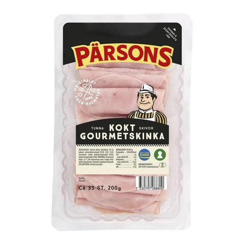 Pärsons Kokt Gourmetskinka - Sliced Cooked Ham 200g-Swedishness