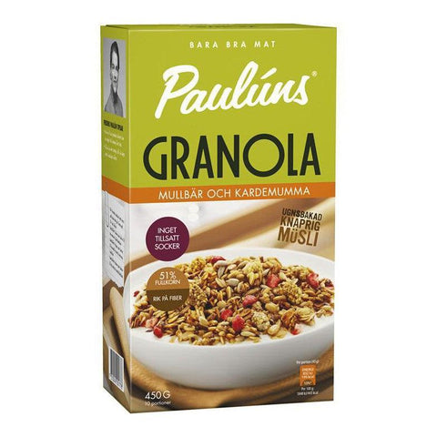 Paulúns Granola Mullbär & Kardemumma - Granola Mulberry & Cardamom 450g-Swedishness