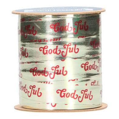 Presentband God Jul - Christmas Wrapping Ribbon , 10m-Swedishness