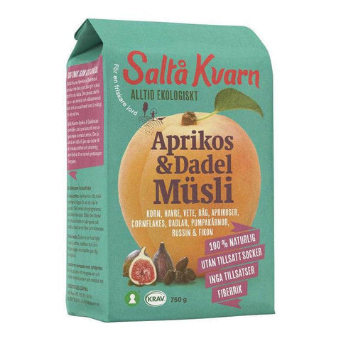 Saltå Kvarn Aprikos & Dadel Müesli EKO - Apricot & Dates Cereal, Organic 750g-Swedishness
